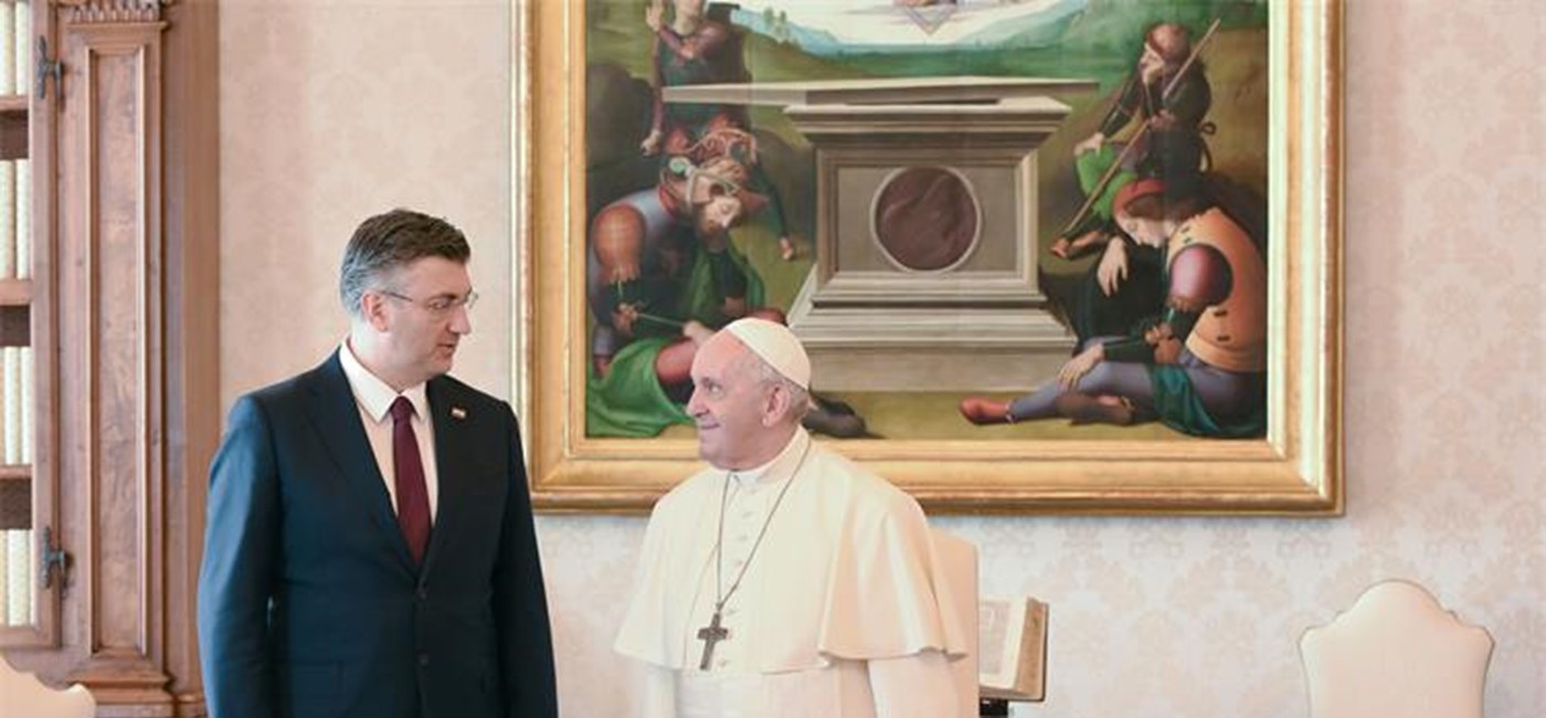 PM Plenkovic again invites Pope Francis to visit Croatia